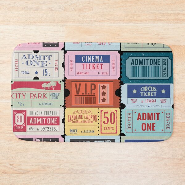 Item preview, Retro Vintage Ticket Stub designed and sold by Designs24U.