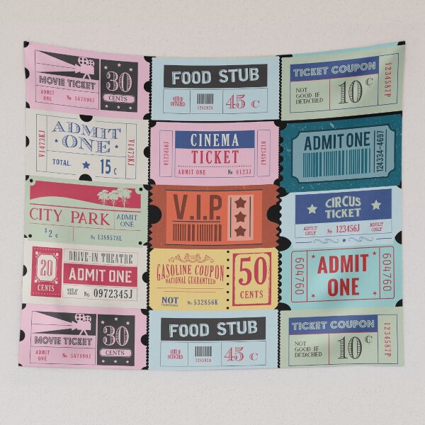 Item preview, Retro Vintage Ticket Stub designed and sold by Designs24U.