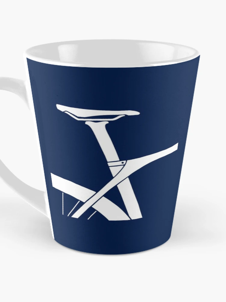 Thumbnail 3 of 4, Coffee Mug, White Road Bike Rear View designed and sold by RabeDesigns.