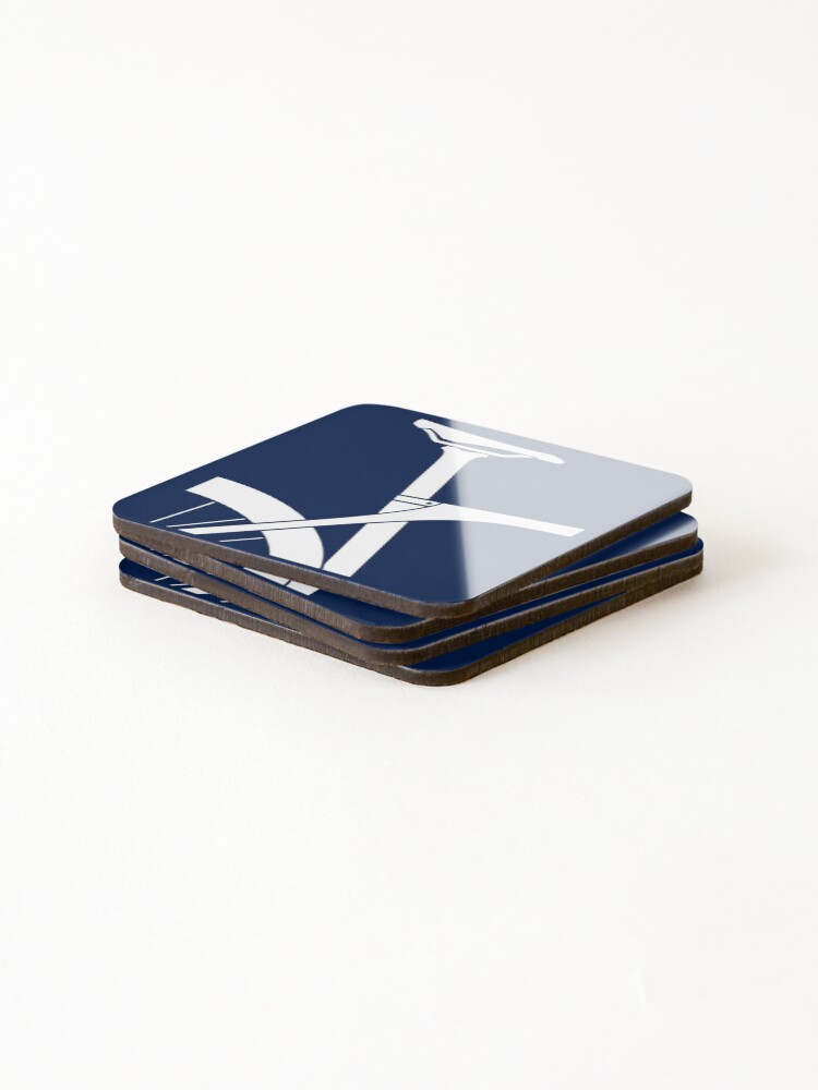 Thumbnail 4 of 5, Coasters (Set of 4), White Road Bike Rear View designed and sold by RabeDesigns.