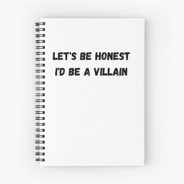 Item preview, Let's Be Honest I'd be a Villain designed and sold by AustaArt.