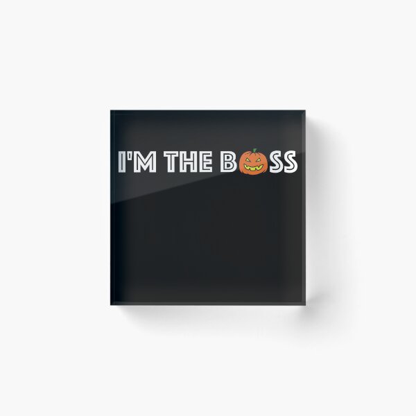 Item preview, I'm the boss - Hat - Halloween Pumpkin designed and sold by Da-Family-Biz.