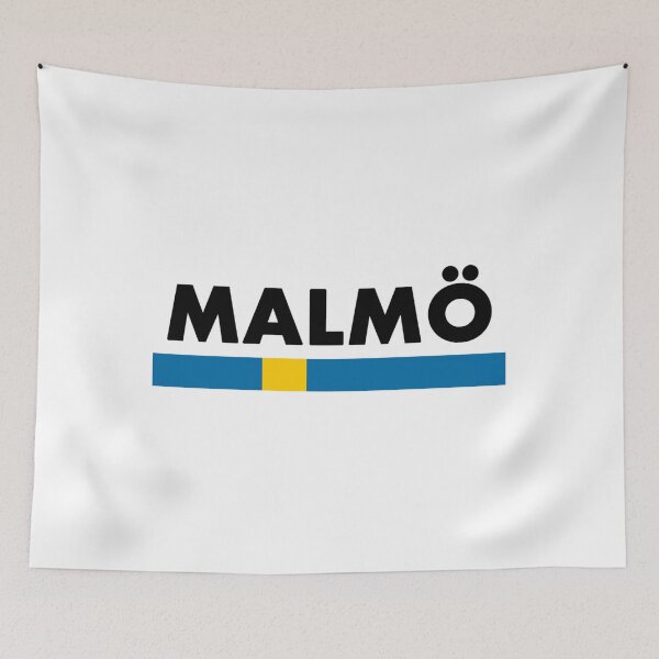 Item preview, Malmö Flag Minimalist designed and sold by RetroDesignss.