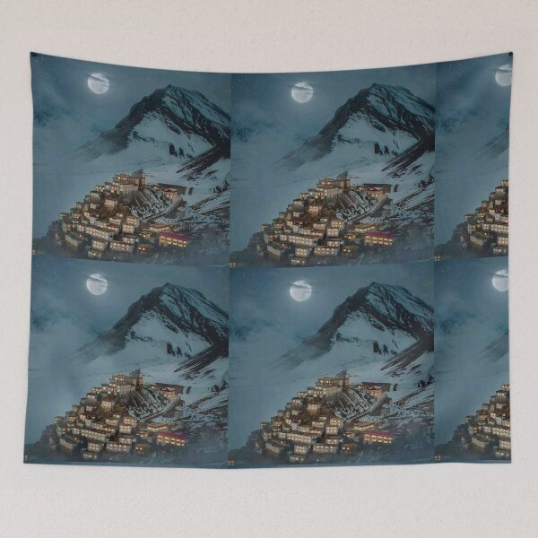 Item preview, Many Lighted House on top of the mountain....! designed and sold by VIVEK KUMAR RAI.