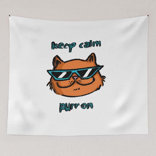 Item preview, chill cat designed and sold by dusty raccoon.