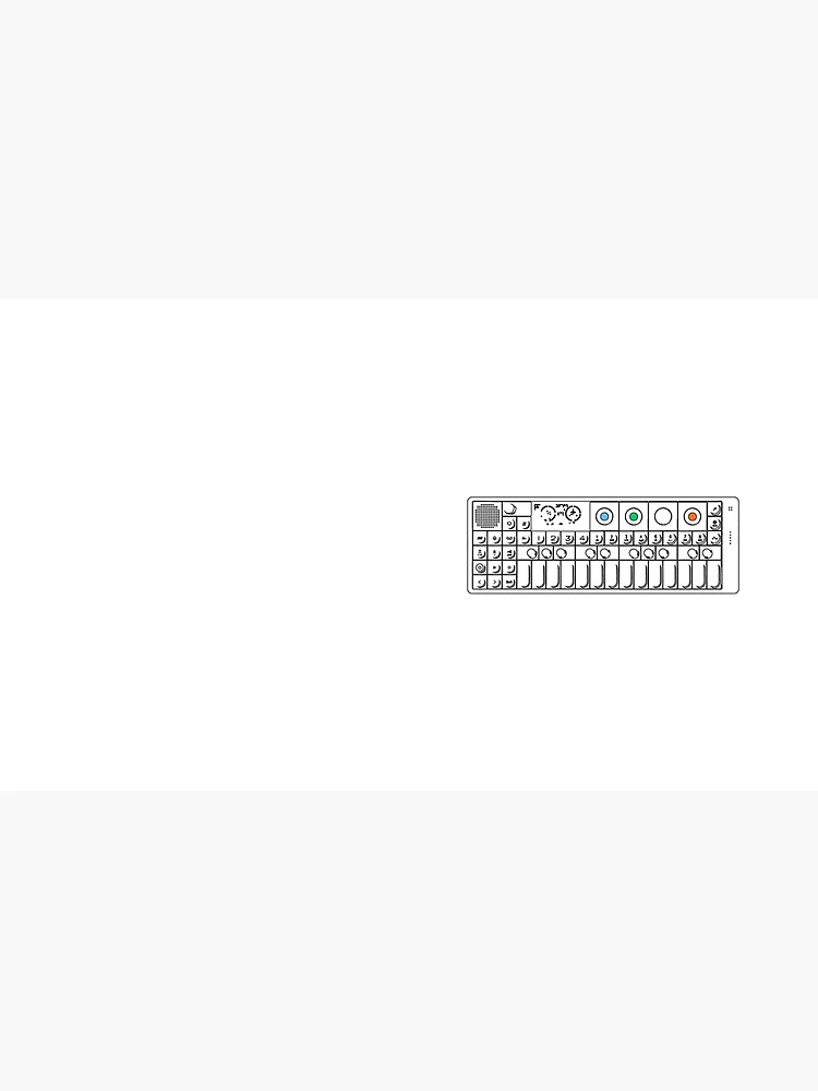 Thumbnail 4 of 4, Coffee Mug, OP1 Keyboard With Color Essential designed and sold by RetroDesignss.