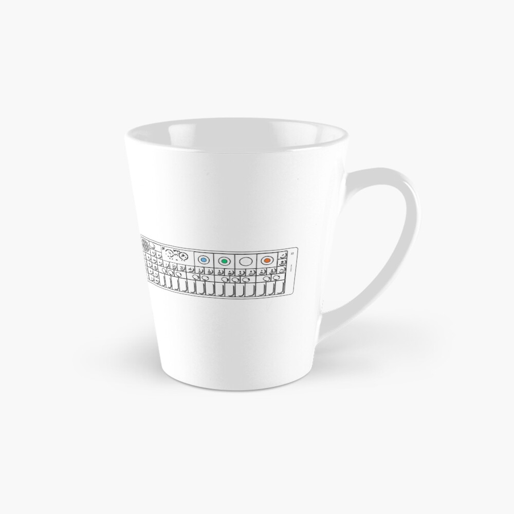 Vista previa del artículo con la obra «Taza cónica», diseñado y vendido por RetroDesignss.