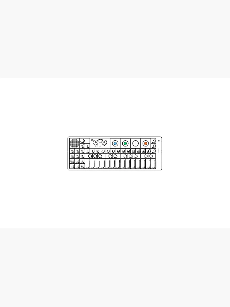 Thumbnail 2 of 2, Laptop Sleeve, OP1 Keyboard With Color Essential designed and sold by RetroDesignss.