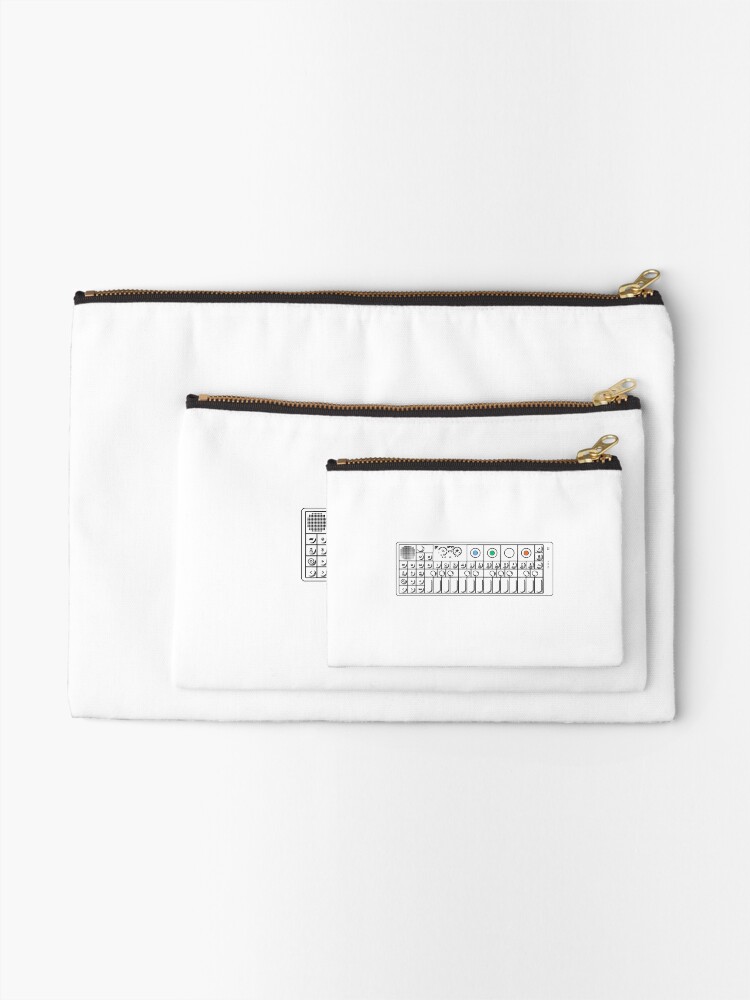 Thumbnail 2 of 4, Zipper Pouch, OP1 Keyboard With Color Essential designed and sold by RetroDesignss.