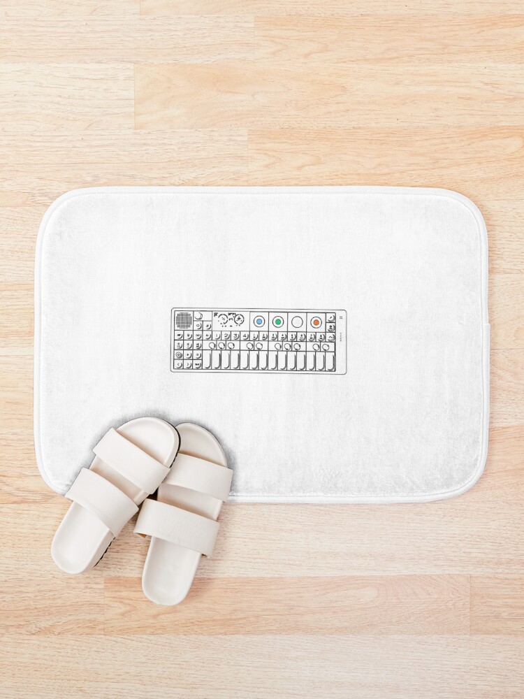Thumbnail 1 of 6, Bath Mat, OP1 Keyboard With Color Essential designed and sold by RetroDesignss.