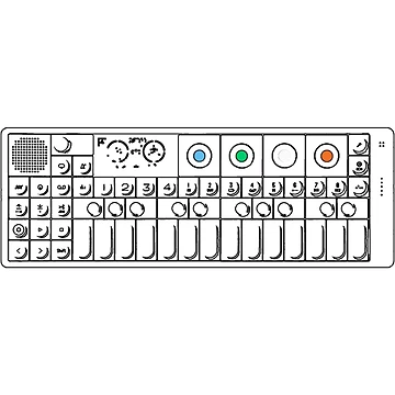 Artwork thumbnail, OP1 Keyboard With Color Essential by RetroDesignss