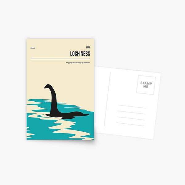 Item preview, Loch Ness Scotland Cryptid Book Cover Poster designed and sold by Stadify.