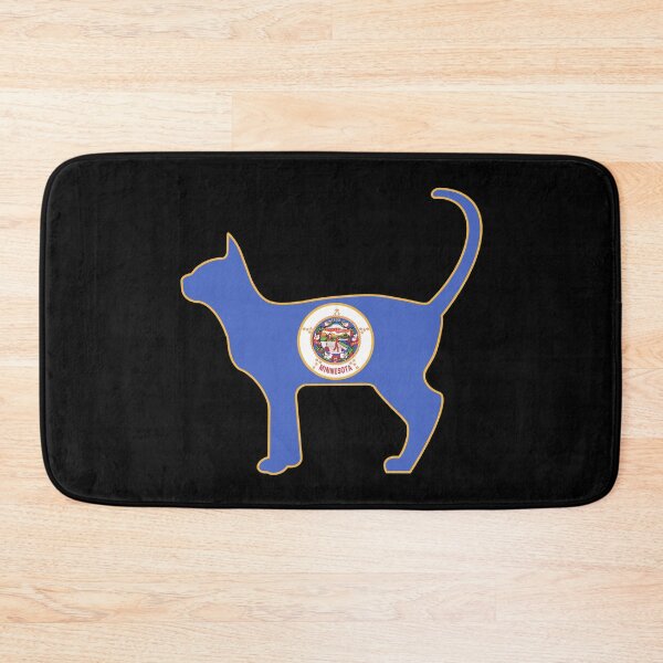Item preview, State of Minnesota Flag for Cat Lovers 2 designed and sold by Gsallicat.