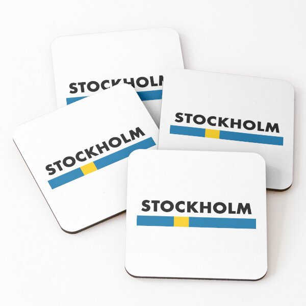 Item preview, Stockholm Flag Minimalist designed and sold by RetroDesignss.