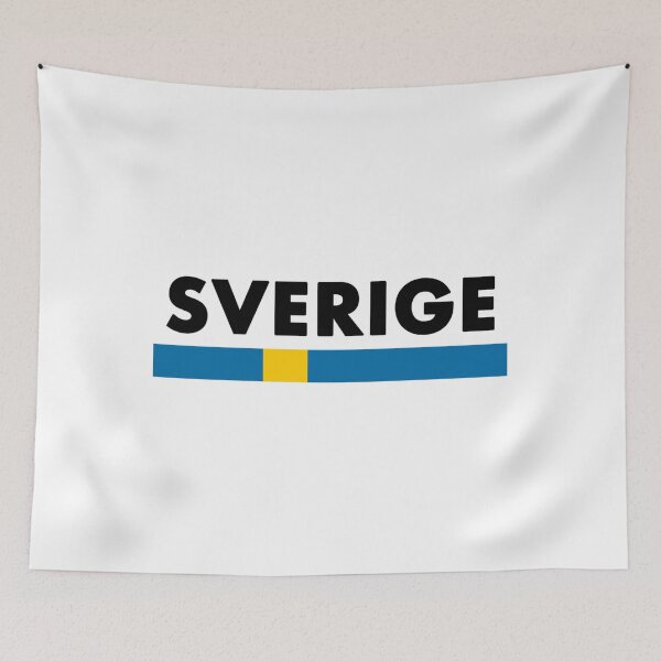 Item preview, Sverige Flag Minimalist designed and sold by RetroDesignss.