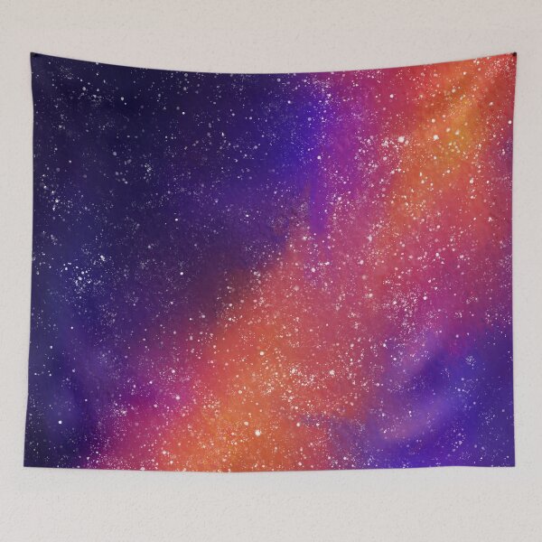 Item preview, Orange Nebula Galaxy Art designed and sold by ArtfulBonBon.