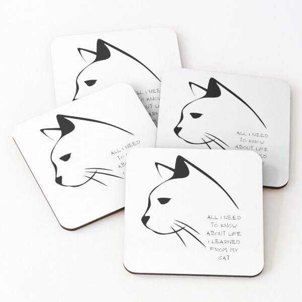 Item preview, All I Need To Know About Life I Learned From My Cat designed and sold by sucinatsangg.