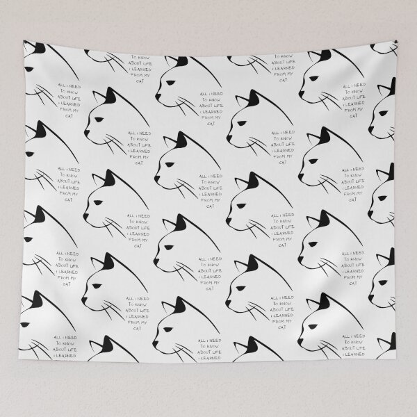 Item preview, All I Need To Know About Life I Learned From My Cat designed and sold by sucinatsangg.