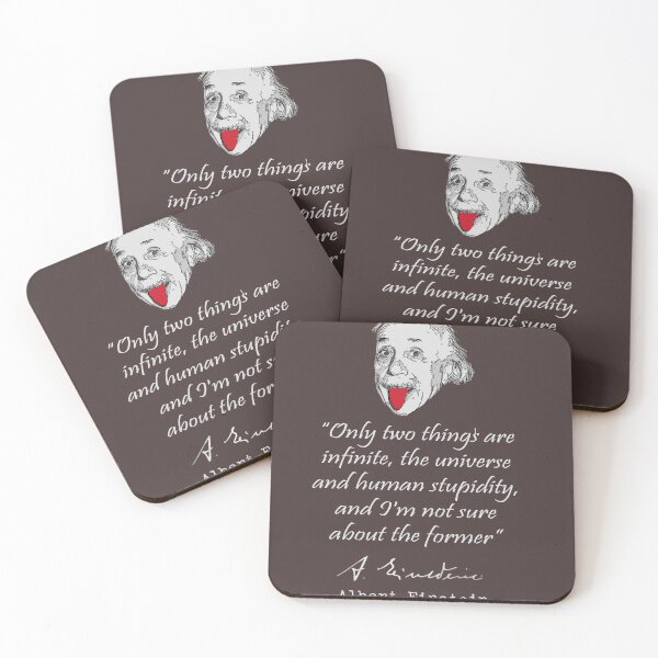 Item preview, Einstein Stupidity Quote designed and sold by TeeShirtsLive.