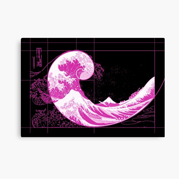 Item preview,  Hokusai Meets Fibonacci, Magenta designed and sold by SymbolGrafix.