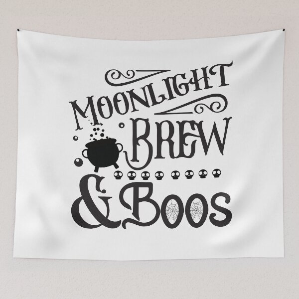 Item preview, Moonlight Brew & Boos - Halloween Skulls designed and sold by LarrysDesigns.
