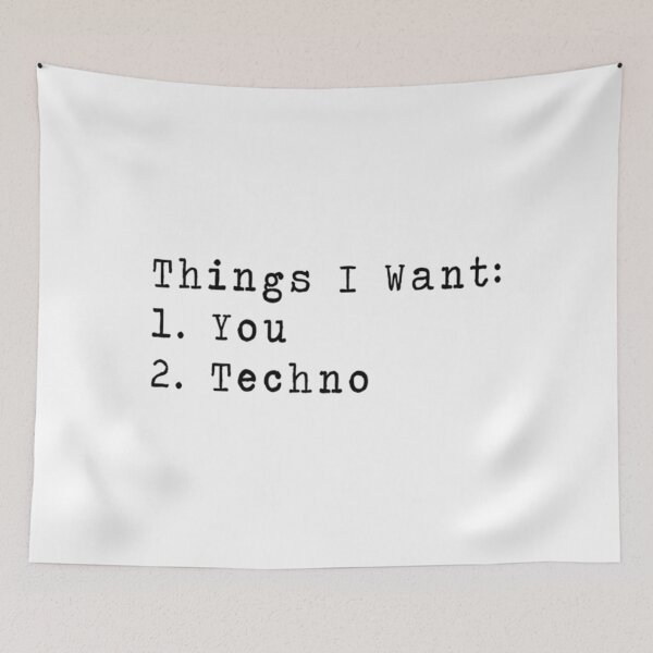 Item preview, Things I want You & Techno - Music Classic designed and sold by RetroDesignss.