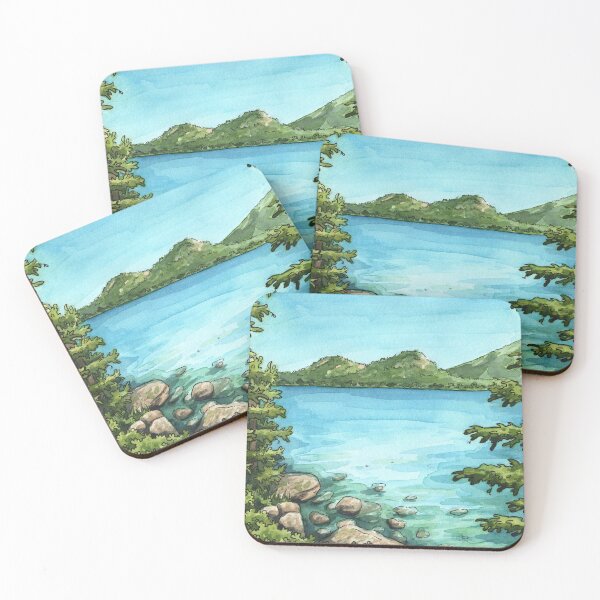 Item preview, Jordan Pond in Acadia National Park designed and sold by Megan Renae.