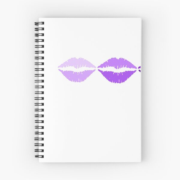 Item preview, Horizontally Stacked Purple Gradient Kiss Lips 3 Line designed and sold by byemma.