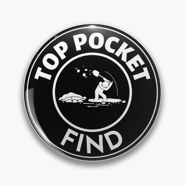 Item preview, MerchHaus - Top Pocket Find 4 Black & White Treasure Hunting/Metal Detecting/Digging Design designed and sold by MerchHaus.