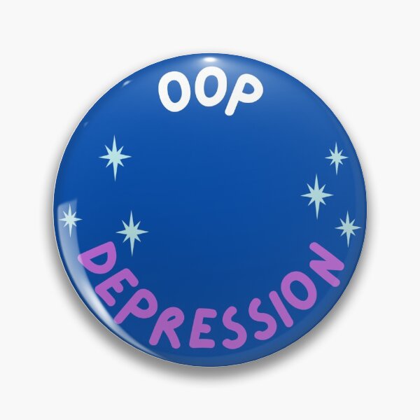 Item preview, oop depression pin designed and sold by Lupe8707.