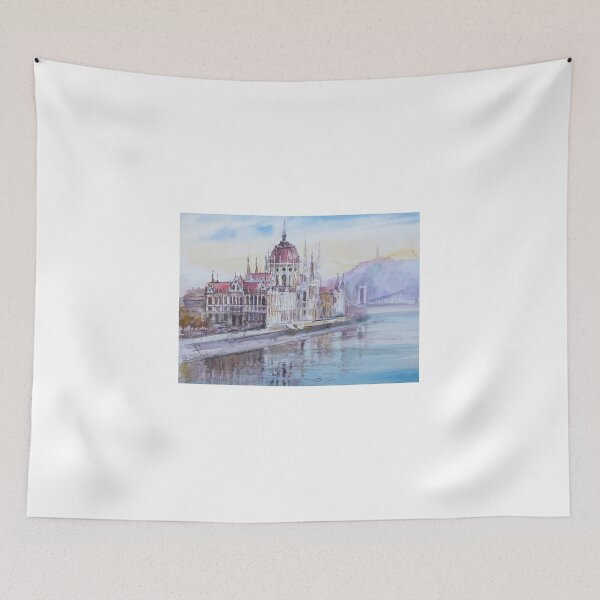 Item preview, Vista del parlamento en budapest designed and sold by SiposLorandArt.