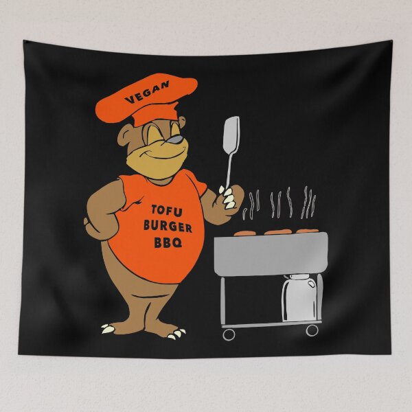 Item preview, Vegan Tofu Burger Barbecue Barbeque designed and sold by janraydesigns.