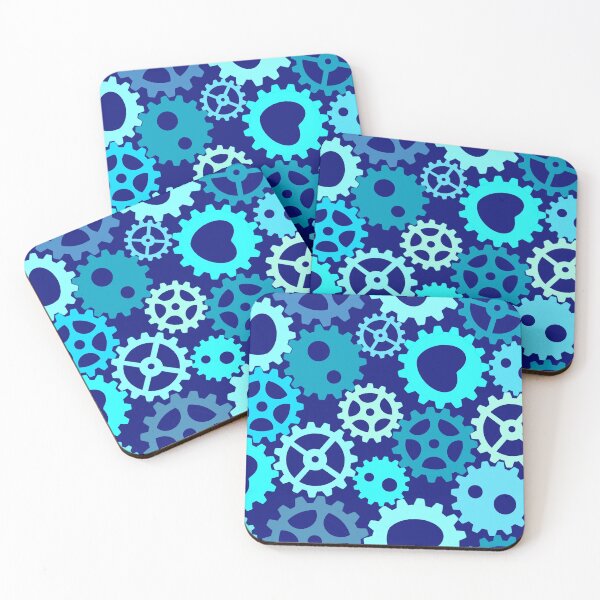 Item preview, Snug cogwheels blue designed and sold by QuirkyCraftz.