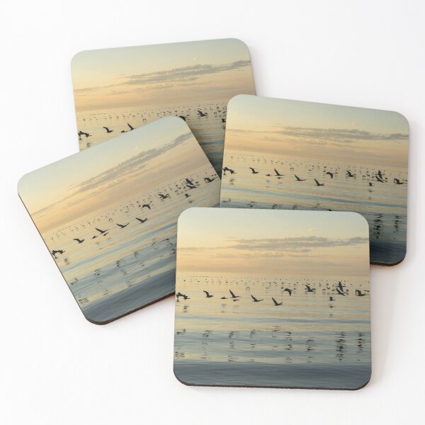 Item preview, Flying Bird Ribbons - Cormorant Flocks and Ripples designed and sold by Georgia Mizuleva.