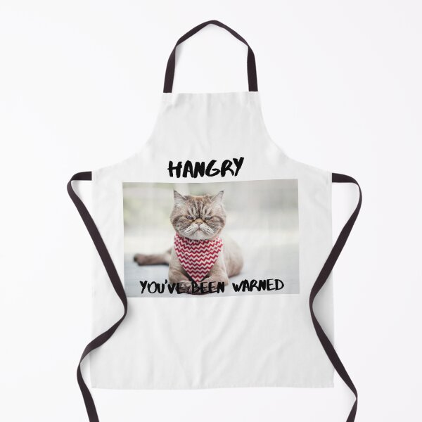 Item preview, Hangry grumpy cat wearing a scarf feeling hangry designed and sold by DoloresAlaire.