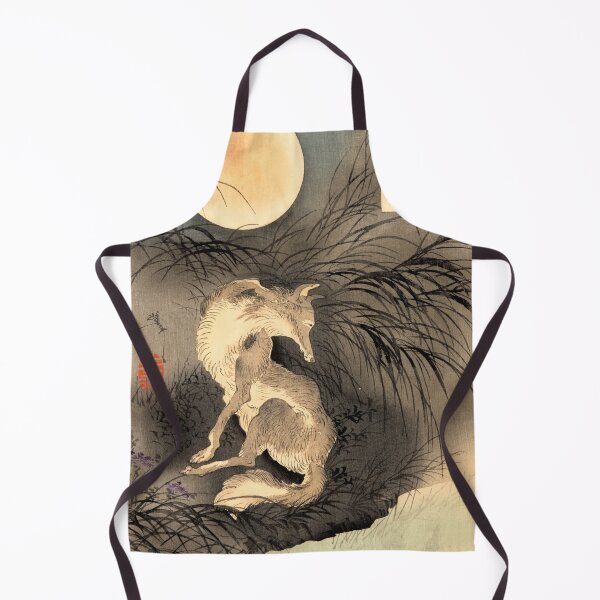 Item preview, Musashi Plain Full Moon With Fox By Tsukioka Yoshitoshi designed and sold by JDesigningMO.