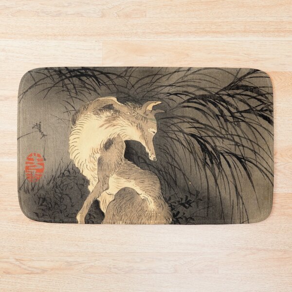 Item preview, Musashi Plain Full Moon With Fox By Tsukioka Yoshitoshi designed and sold by JDesigningMO.