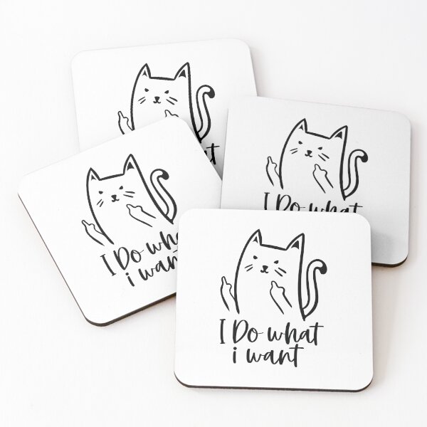 Item preview, I do what I want funny cat designed and sold by Trenddesigns24.