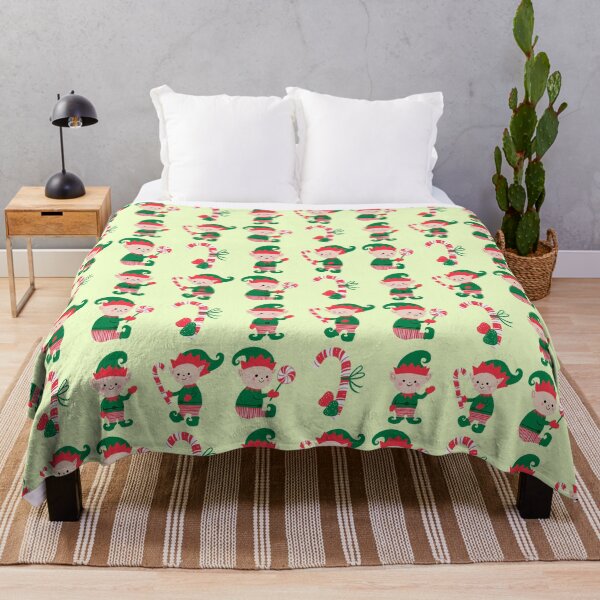 Item preview, Cute Christmas Elf Green And Red Candy Cane Stripes designed and sold by OhMyStarling.