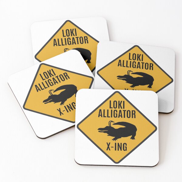 Item preview, Loki Gator Crossing Sign designed and sold by Kedo Momo.