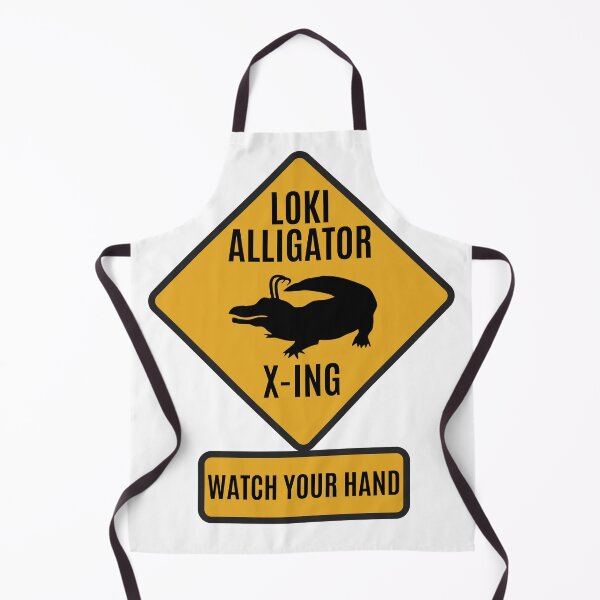 Item preview, Loki Gator Crossing Sign designed and sold by Kedo Momo.