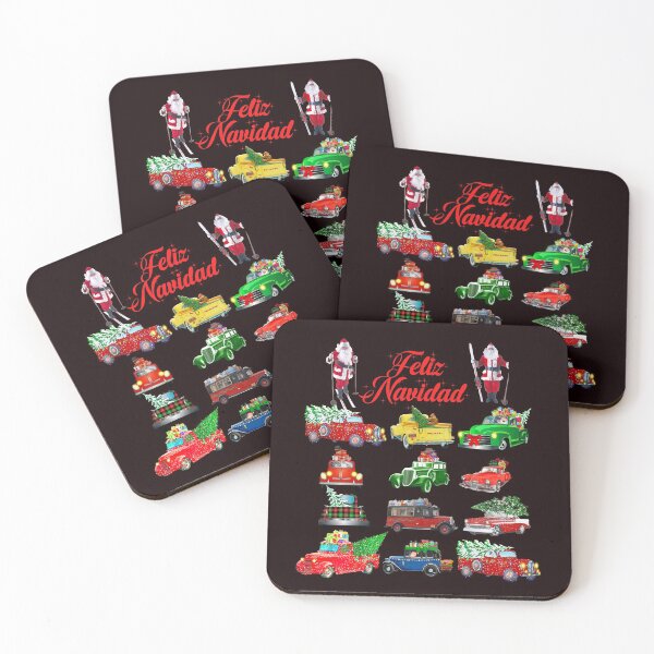 Item preview,  Merry Christmas Santas Vintage Cars    designed and sold by joseech.
