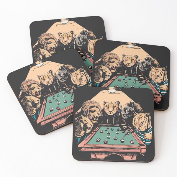 Item preview, Big Cat Billiards // Funny Parody Painting designed and sold by SLAG-Creative.