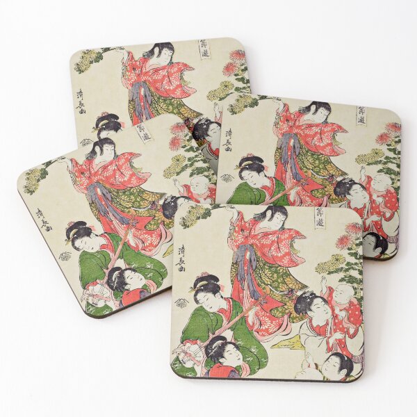 Item preview, Chrysanthemum festival, from the series "Precious Children’s Games of the Five Festivals (Kodakara gosetsu asobi)" designed and sold by brushandframes.