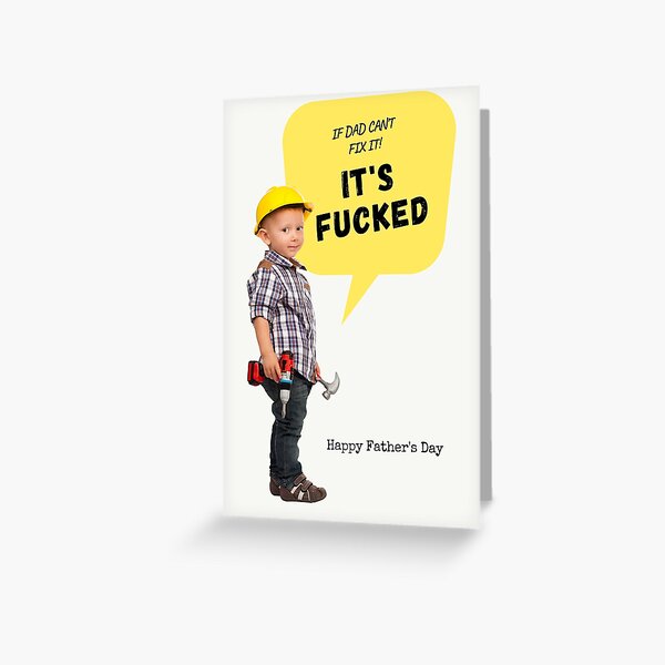 IT'S FUCKED! Greeting Card