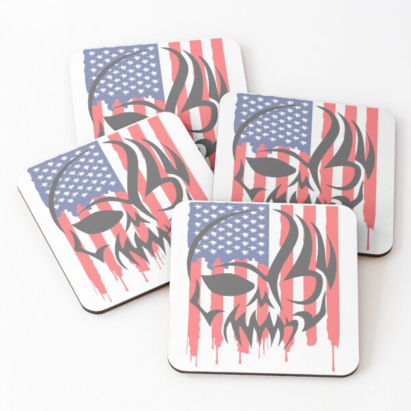 Item preview, American Flag Skull Patriot Veteran designed and sold by livnitup68.