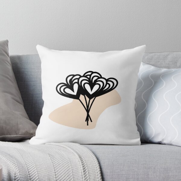 Lovely Hearts Throw Pillow