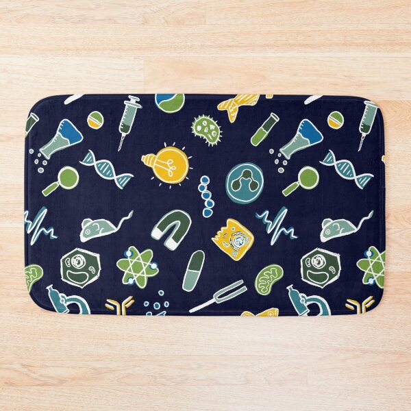 Item preview, Science Icons on Navy designed and sold by Hodgepodge Bricolage.