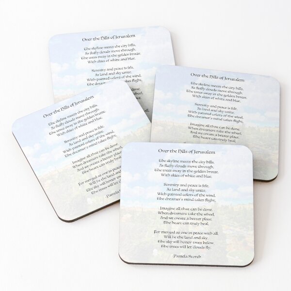Item preview, Over the Hills of Jerusalem Poem designed and sold by Pamela Storch.