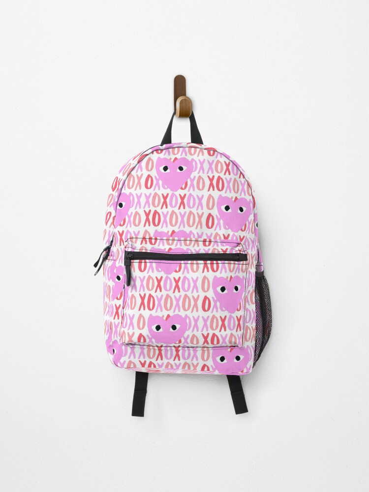 pink heart backpack